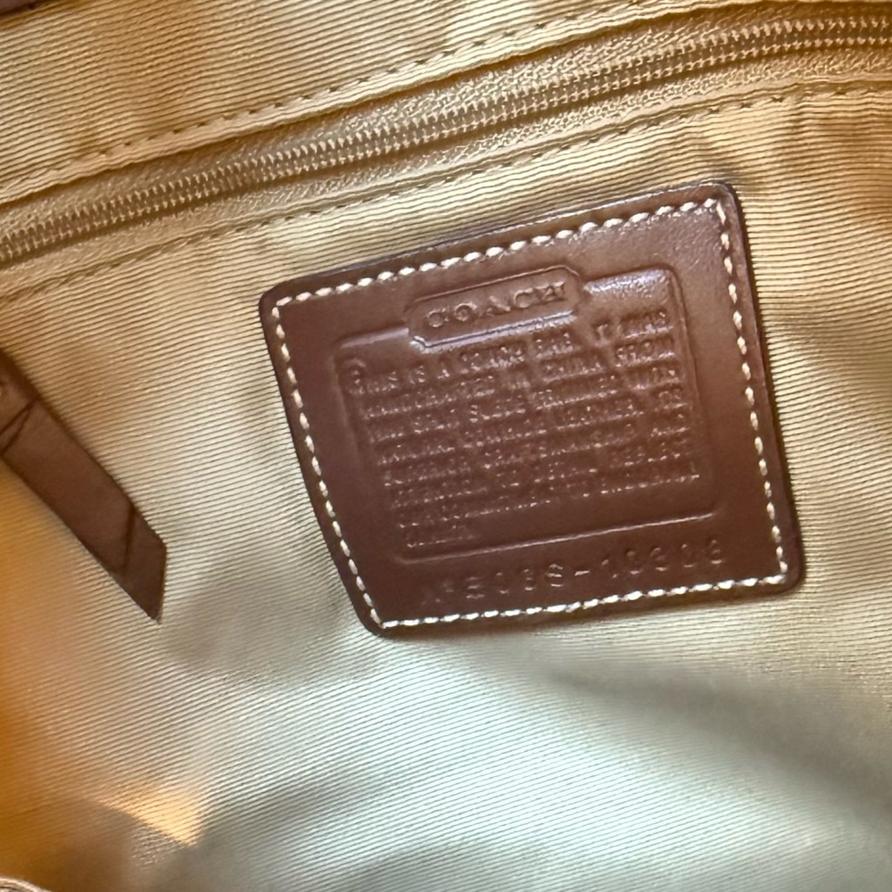 Coach Patchwork Leather & Suede Shoulder Bag - image 7